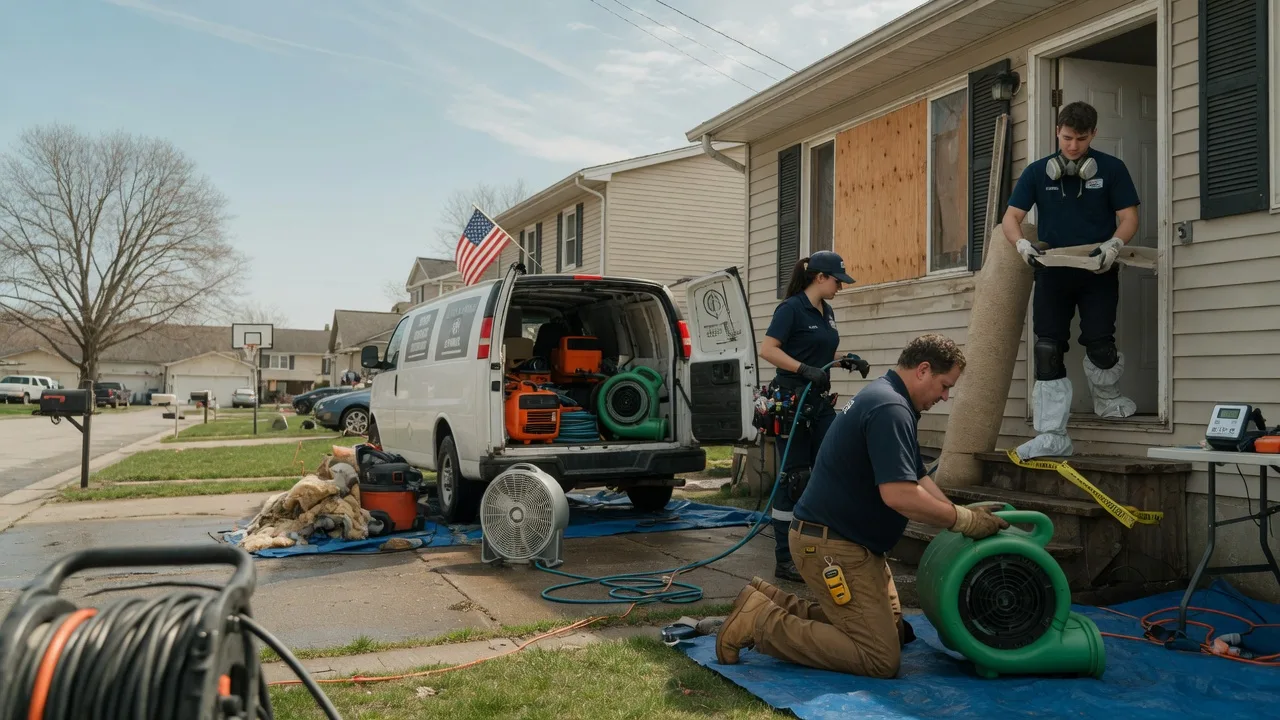 Water Damage Restoration in Divernon, IL near me